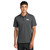 A grey polo shirt