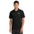 A black polo shirt