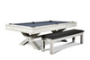 CrissyCross Slate Pool table in Whitewash finish with free local installation