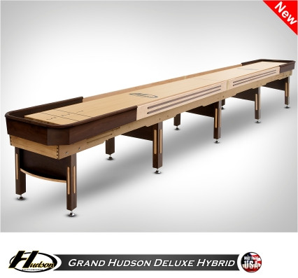 18' Grand Hudson Deluxe Hybrid Shuffleboard Table