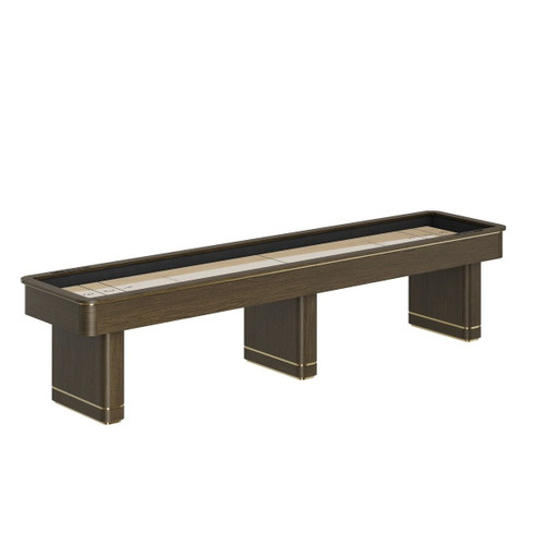 Plank and Hide 12' Deco Shuffleboard Table - Shadow Greige