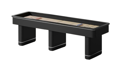 Plank and Hide 14' Deco Shuffleboard Table - Black