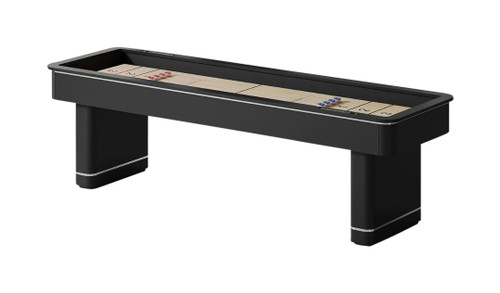 Plank and Hide 9' Deco Shuffleboard Table - Black