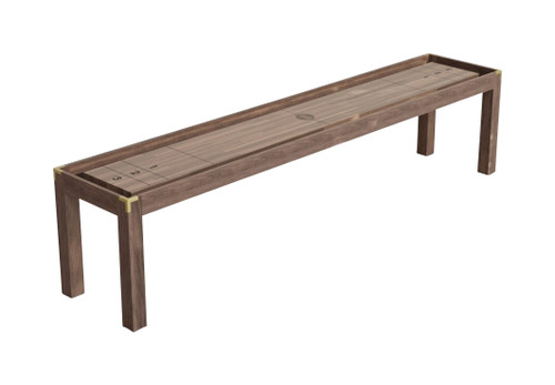 District Mills 20' Wood Parsons Shuffleboard Table