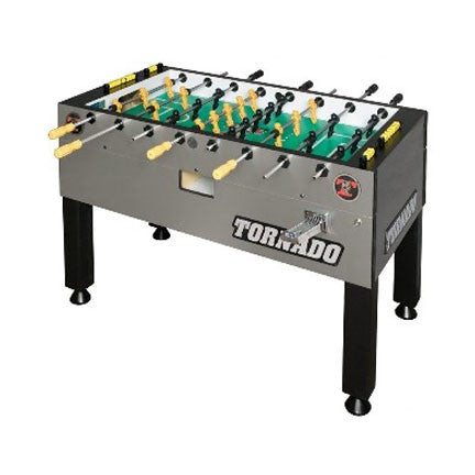 Tornado T-3000 Foosball Table In Silver Coin Operated
