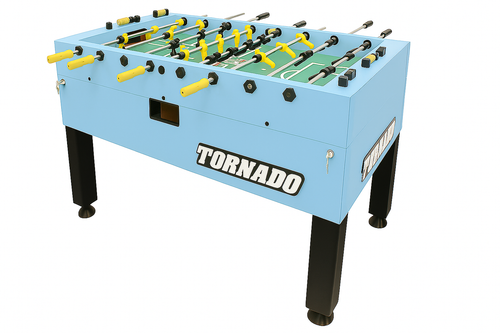 Tornado Tournament Professional T-3000 Competition Foosball Table in Sky Blue