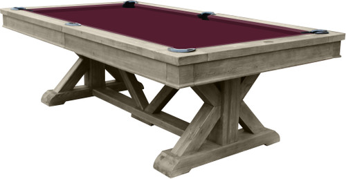 Playcraft Brazos River Pool & Shuffleboard Combo – Weathered Grey