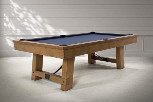 Isaac 8' Slate Pool Table in Glazed Maple