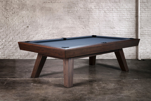 George Slate Pool Table in Antique Coffee