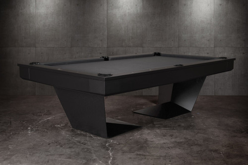 Doc & Holliday TRON Steel & Slate Pool Table in Walnut