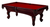 7ft or 8ft Anna marie pool table - side view