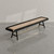 District Mills 16' Black &amp; Tan Shuffleboard Table