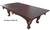 Dining Table Conversion Top for Pool Table - side view
