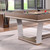 Barcelona Slate Pool Table 8' – Natural Walnut with Brushed Steel Legs