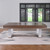 Barcelona Slate Pool Table 8' – Natural Walnut with Brushed Steel Legs