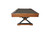 Playcraft Santa Fe Slate Pool Table | Cocoa Bean Finish | X Metal Legs