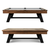Nixon Billiards Hunter Slate Pool Table - Brushed Walnut & Black Leg