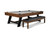 Nixon Billiards Hunter Slate Pool Table - Brushed Walnut & Black Leg