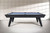 The Bellano Slate Pool Table in Matte Brandwine