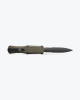 Benchmade 3370SGY-1 Claymore OTF Auto Knife Green Grivory (3.9" Gray Serr) Benchmade 3370SGY-1 Claymore OTF Auto Knife Green Grivory (3.9" Gray Serr)