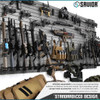 Savior Equipment, Wall Rack System - 5 Panel Kit w/Attachments - GRAY