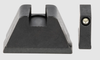 AmeriGlo Tall Suppressor Height Sight 3XL Black Outline Front, Black Rear