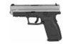 Springfield, XD9, Striker Fired, Semi-automatic, Polymer Frame Pistol, Full Size, 9MM, 4" Barrel, Melonite Finish, Stainless Slide, Black Frame, Fixed Sights, 10 Rounds, 2 Magazines