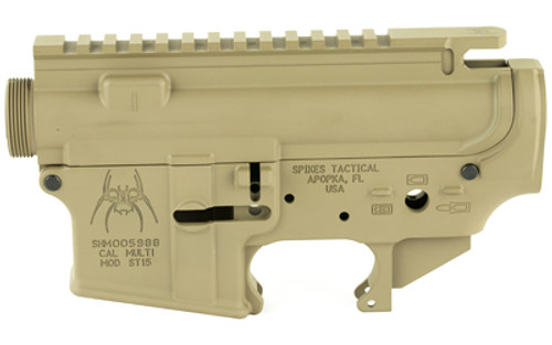 Spikes Tactical AR15 Receiver Set FDE