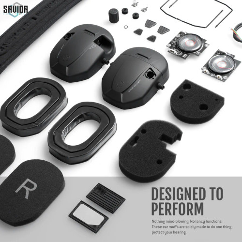 Savior Equipment Apollo Ear Muffs - Black Savior Equipment Apollo Ear Muffs - Black