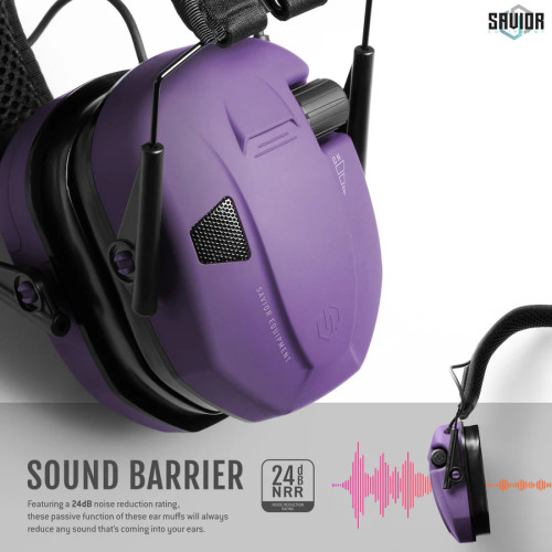 Savior Equipment Apollo Ear Muffs - Purple Savior Equipment Apollo Ear Muffs - Purple