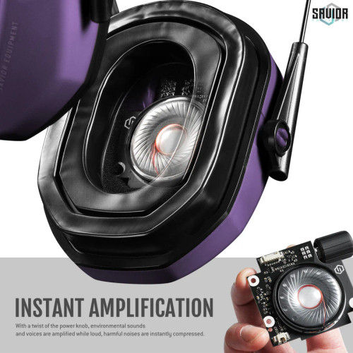 Savior Equipment Apollo Ear Muffs - Purple Savior Equipment Apollo Ear Muffs - Purple