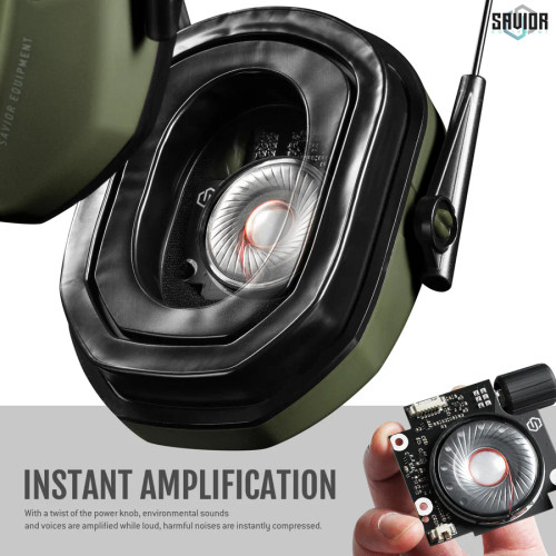 Savior Equipment Apollo Ear Muffs - OD Green Savior Equipment Apollo Ear Muffs - OD Green