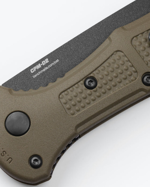 Benchmade 9570BK-1 Mini Claymore Auto Knife Grivory OD Green (3" Black) Benchmade 9570BK-1 Mini Claymore Auto Knife Grivory OD Green (3" Black)