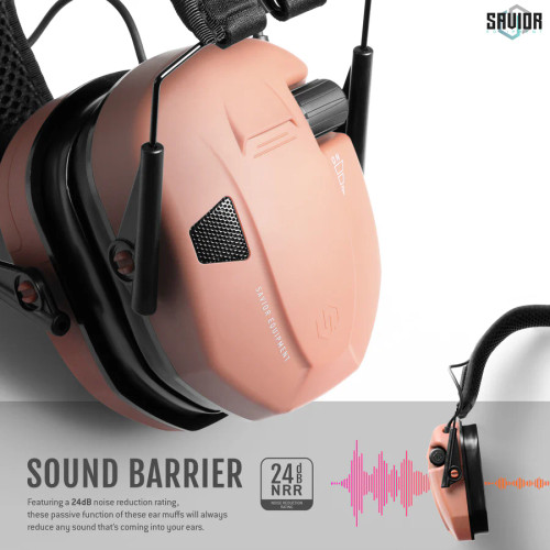 Savior Equipment Apollo Electronic Ear Protection Peach Savior Equipment Apollo Electronic Ear Protection Peach