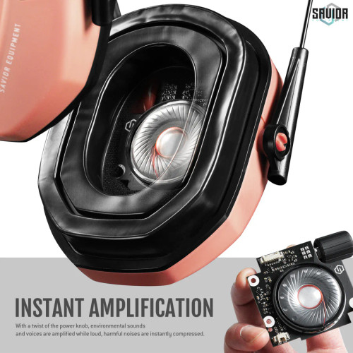 Savior Equipment Apollo Electronic Ear Protection Peach Savior Equipment Apollo Electronic Ear Protection Peach