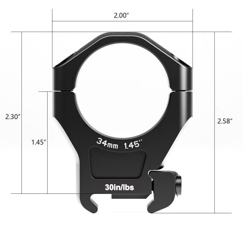 Arken Halo Scope Rings - 34mm, High (1.45)