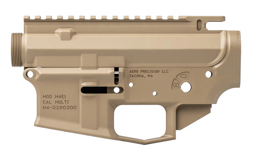 Aero Precision M4E1 Receiver Set No Forward Assist FDE Aero Precision M4E1 Receiver Set No Forward Assist FDE