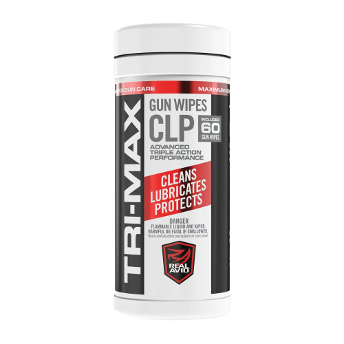 Real Avid Tri-Max CLP Gun Wipes 60ct Canister