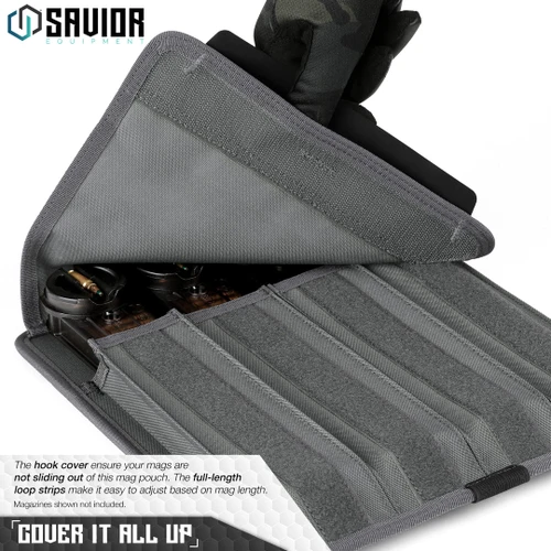 Savior Equipment Mag Buddy, Ext. Mag Pouch - 2pk GRAY