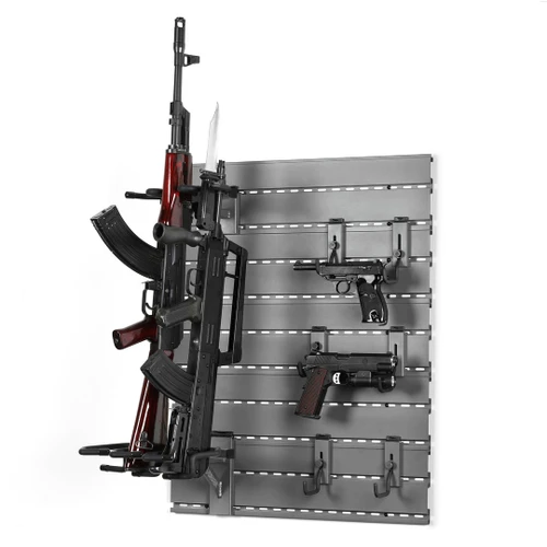 Savior Equipment, Wall Rack System - 5 Panel Kit w/Attachments - GRAY
