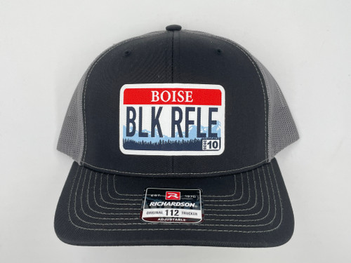 BBR License Plate Hat - Black/Charcoal