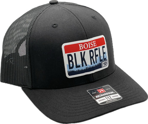 BBR License Plate Hat - Black/Black