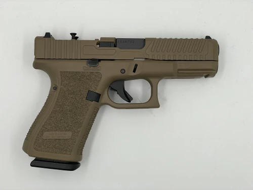LBE Glock 19 Gen5 Stippled, w/Executive slide package - Magpul FDE