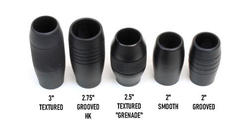 A3 2.75" HK Grooved Vert Grip, No Base