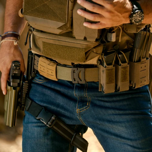 Kore Essentials Laser Cut Battle Belt B2 Buckle - Ranger Green