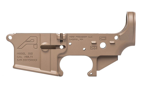 Aero Precision AR15 Stripped Lower Receiver, Gen 2 - FDE Aero Precision AR15 Stripped Lower Receiver, Gen 2 - FDE