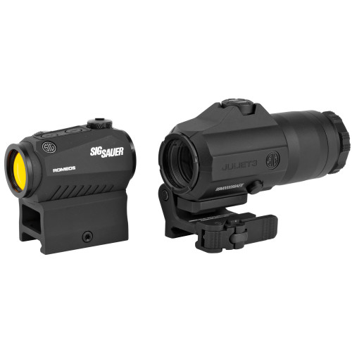 Sig Sauer ROMEO5 and JULIET3 Combo - 2 MOA Red Dot - 3 Power Magnifier Sig Sauer ROMEO5 and JULIET3 Combo - 2 MOA Red Dot - 3 Power Magnifier