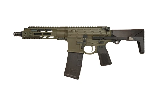 PWS MK107 MOD2-M 7.75" SBR .300 BLK - OD Green