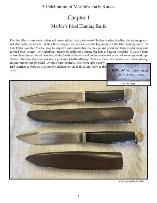A Celebration of Early Marble's Knives by Mike Silvey