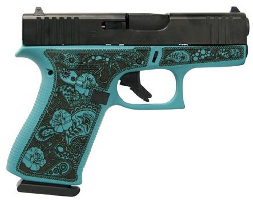 Glock 43X  "Glock & Roses" Tiffany Frame